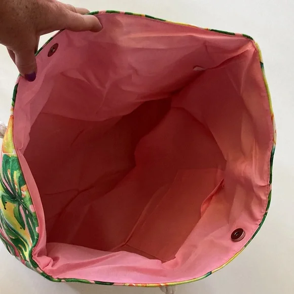 Jumbo Multi Color Tropical Fruit Beach Tote - Picture 7 of 11